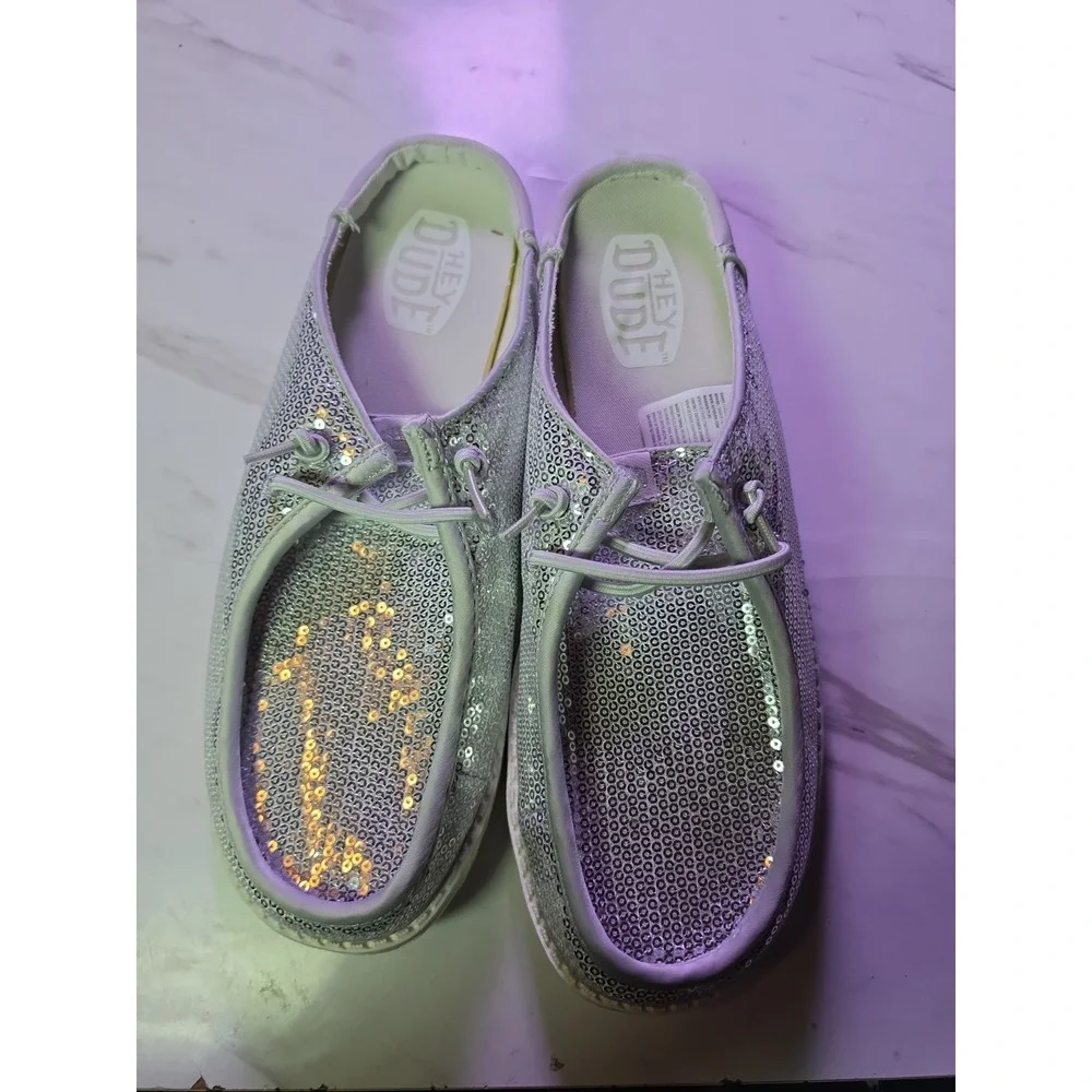 Hey Dude Wendy slip , Size 11 Super Sparkly !